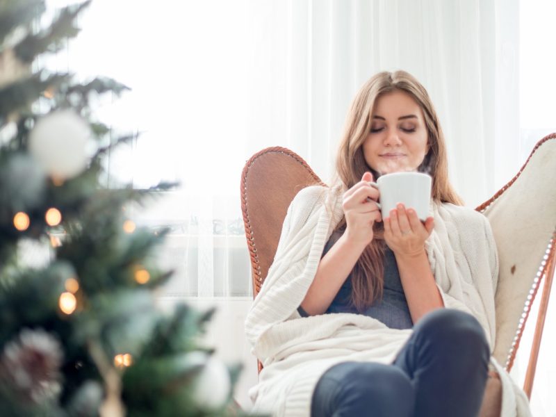 Frau Tee Weihnachten