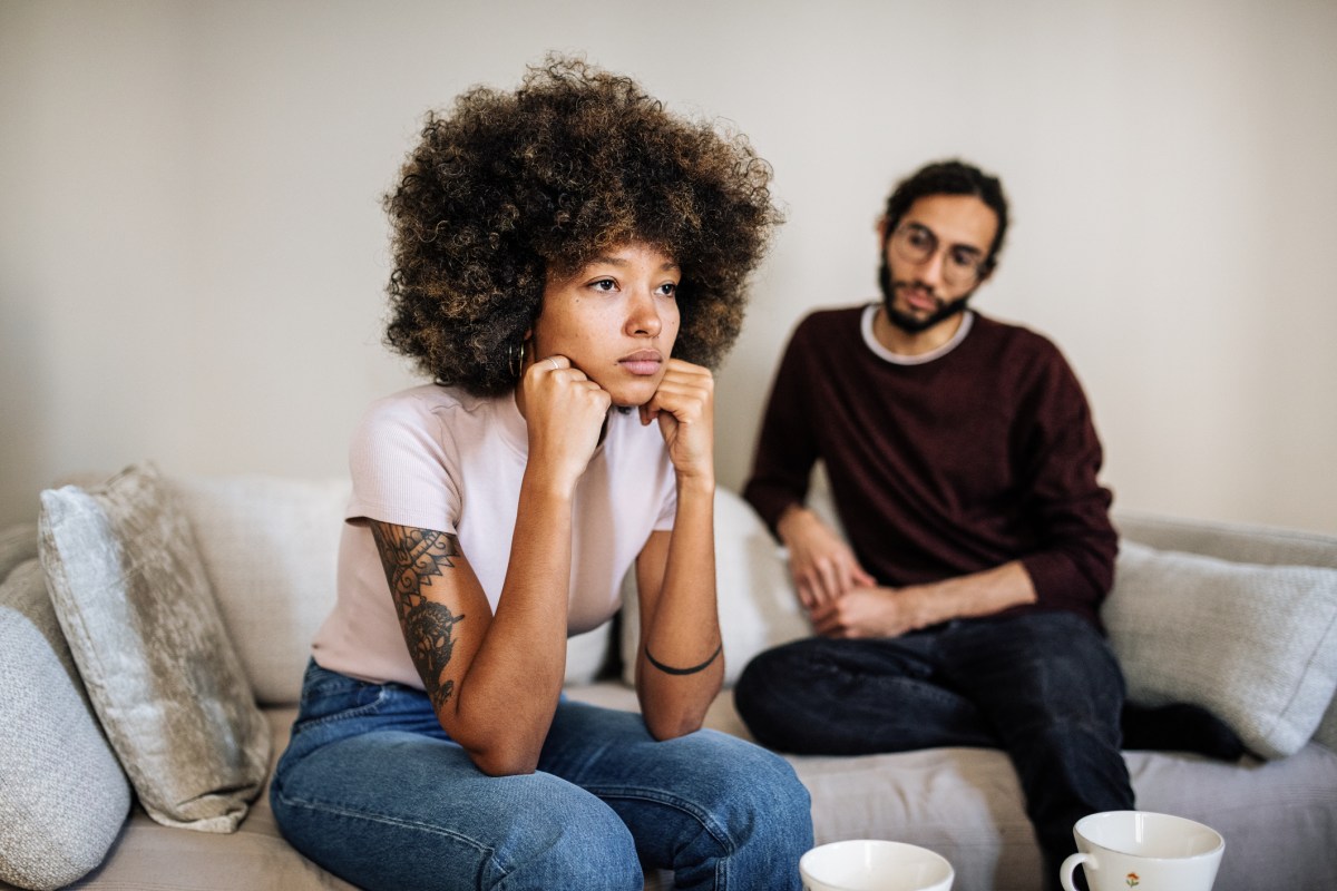 Couple unhappy