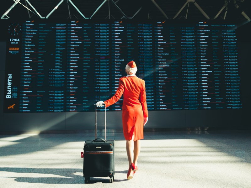 Stewardess Flughafen