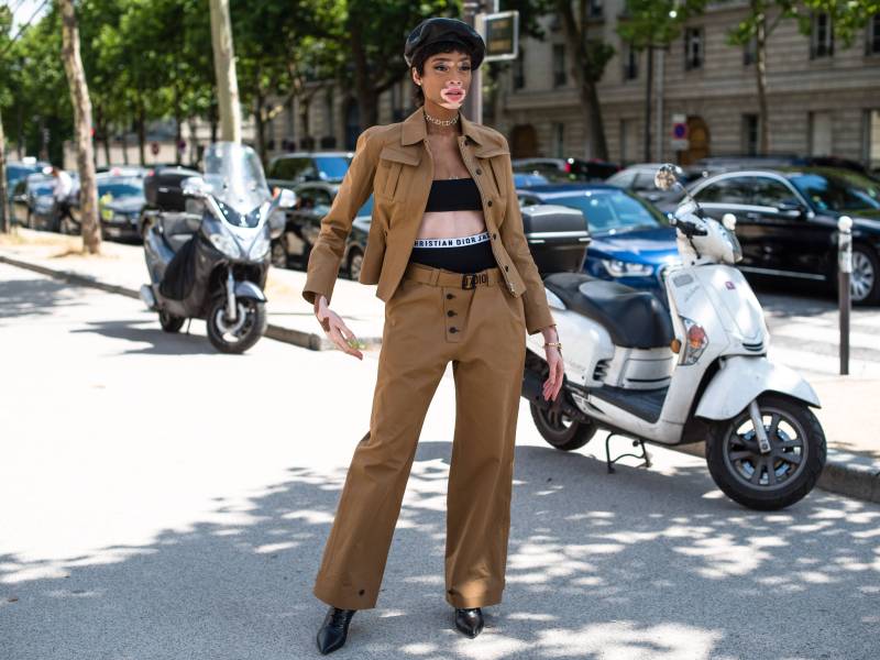 winnie harlow braune hose