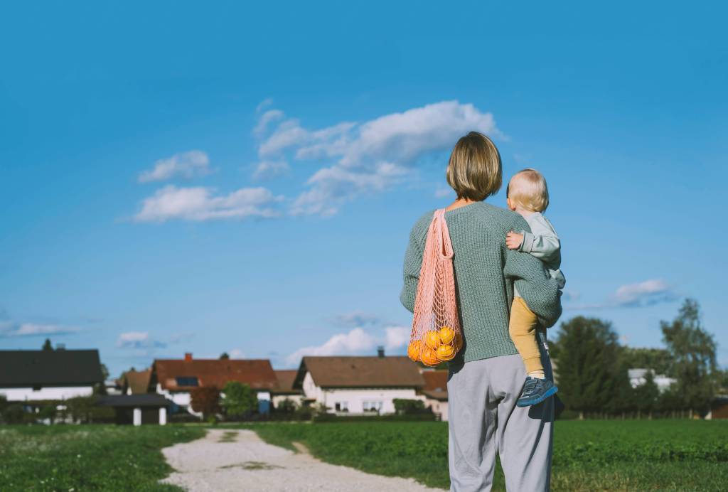 Frau Kind Hausbau