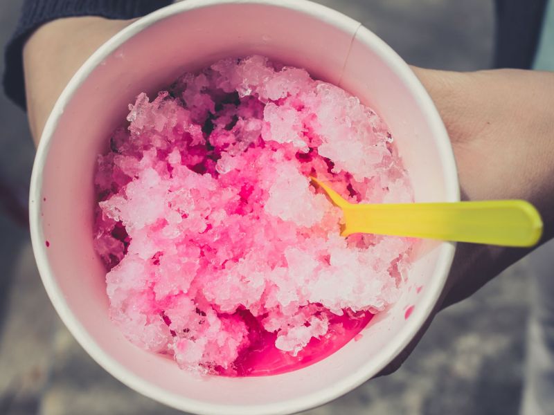 Fruchteis mit nur einer Zutat: Shave Ice.