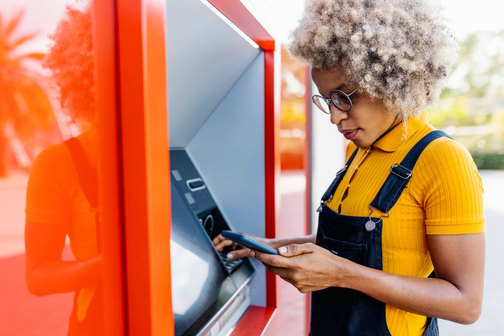 Frau Bankautomat Passwort