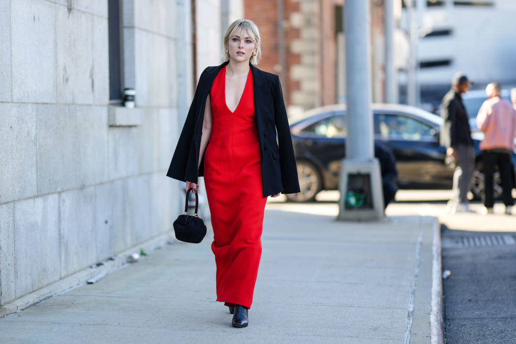 rotes Kleid