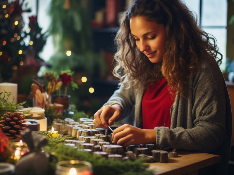 Adventskranz selbst machen