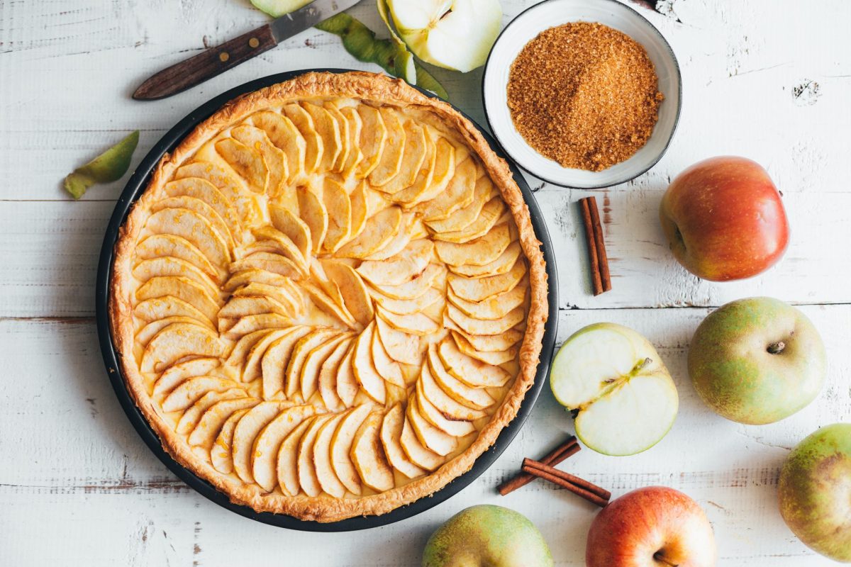 Apfelkuchen mit BlÃ¤tterteig