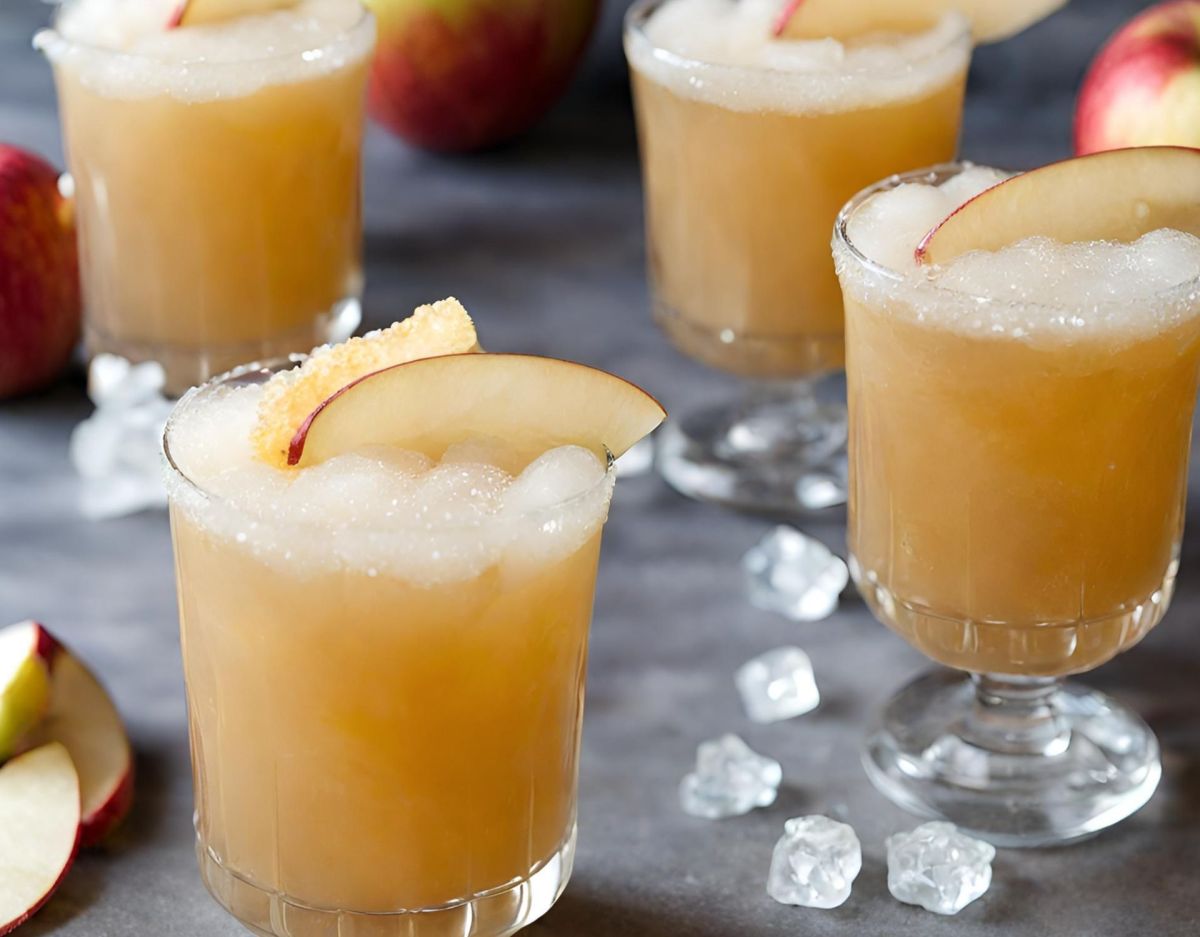 Apfelwein-Slush: Herbst-Cocktail