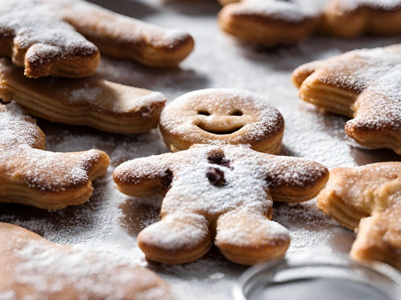 Blätterteig Rezept mit Nutella: Gingerbread-Man Form