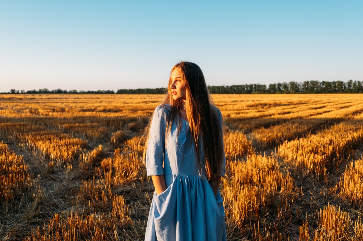 Resilienz was ist das Frau auf Feld