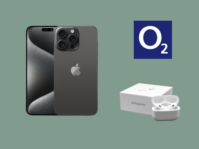 iPhone 15 Pro Max und Air Pods Pro