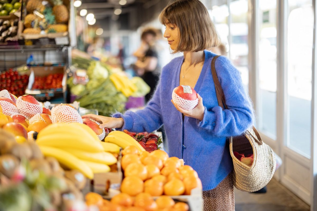 Frau Supermarkt