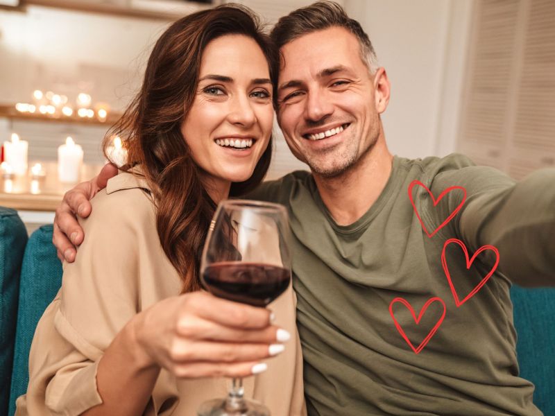 Valentinstag. Drinks für dein Date zu Hause