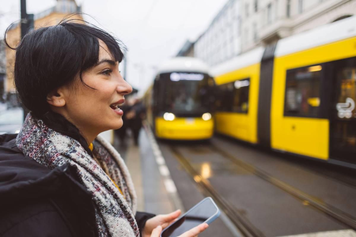 Frau Bahnstreik