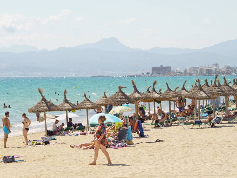 Der Strand von El Areal auf Mallorca.