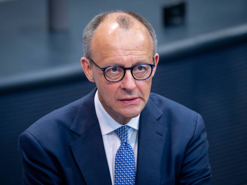 Bundesvorsitzender Friedrich Merz (CDU) im Bundestag.