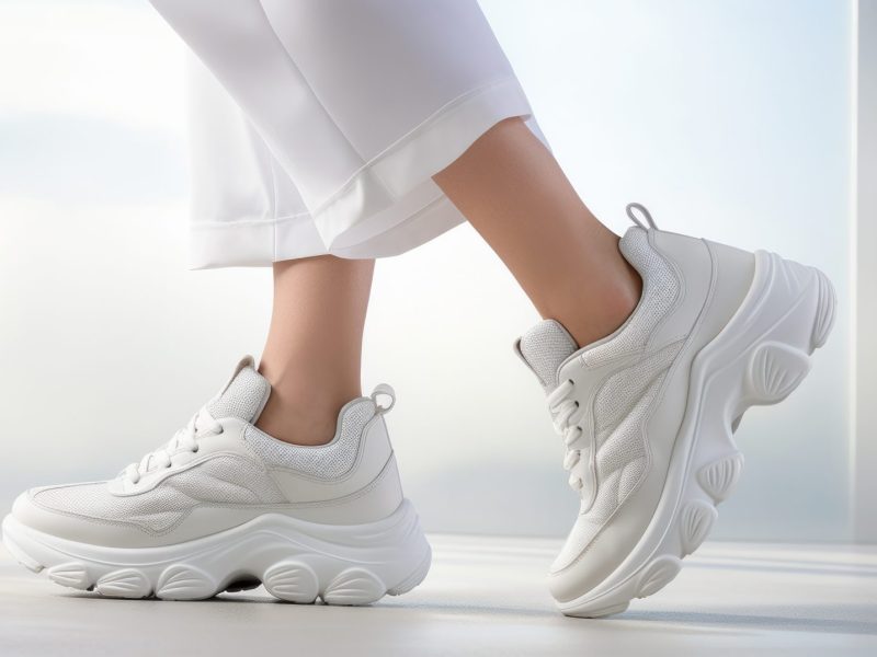 weiße Chunky Sneaker