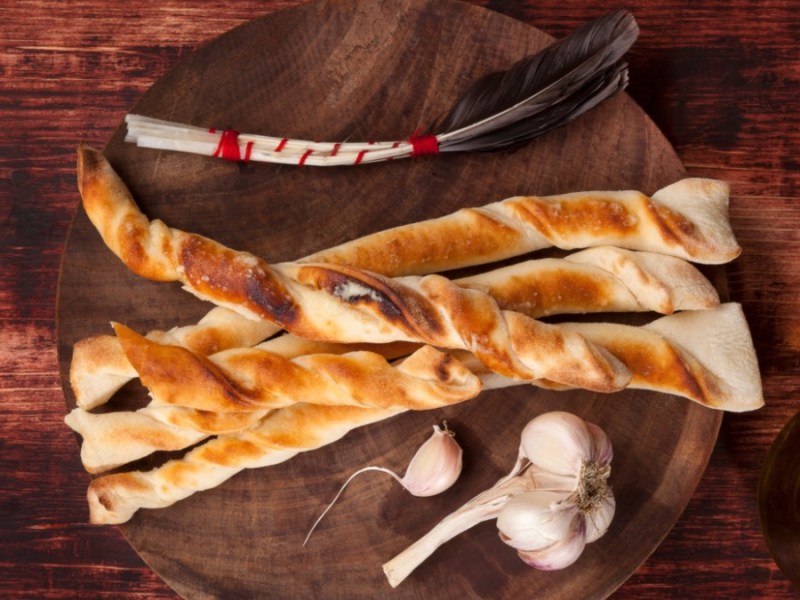 gedrehte Pizzastangen