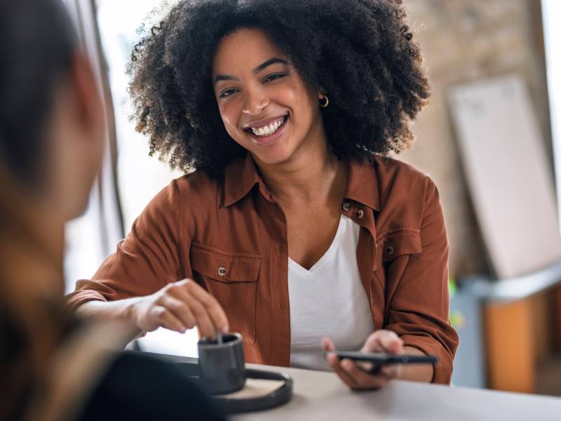 Frau Bewerbungsgespräch