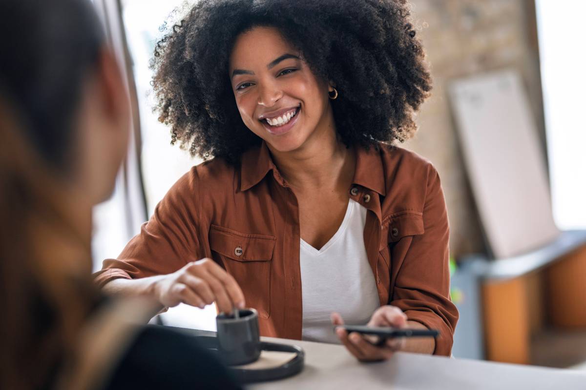 Frau Bewerbungsgespräch