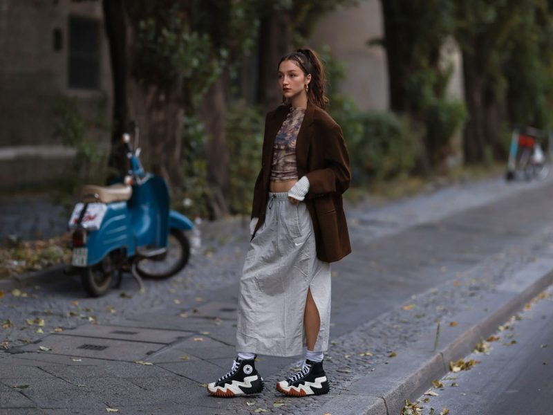 Streetstyle mit langem Rock