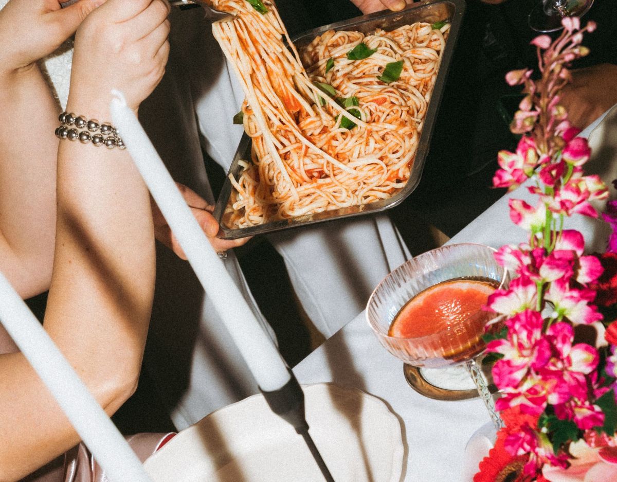 Dinner Pasta Aperol Menü