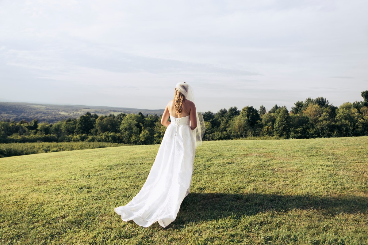 Braut in Natur