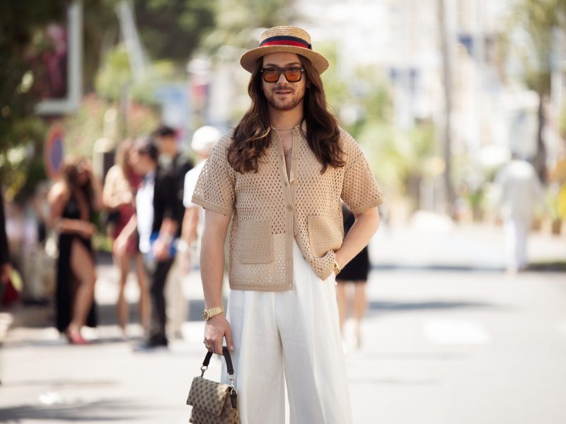 Riccardo Simonetti mit Strohhut im Sommer