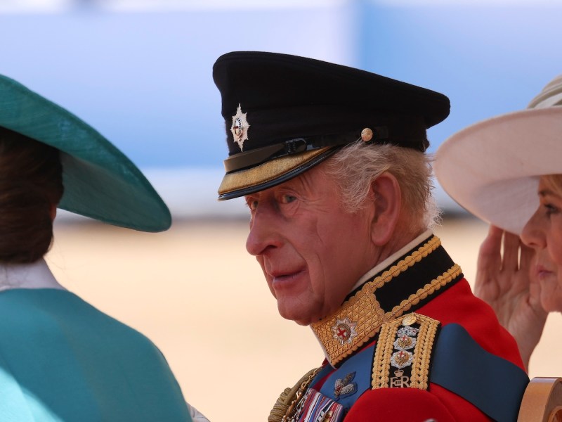 König Charles III. bei einer öffentlichen Veranstaltung.