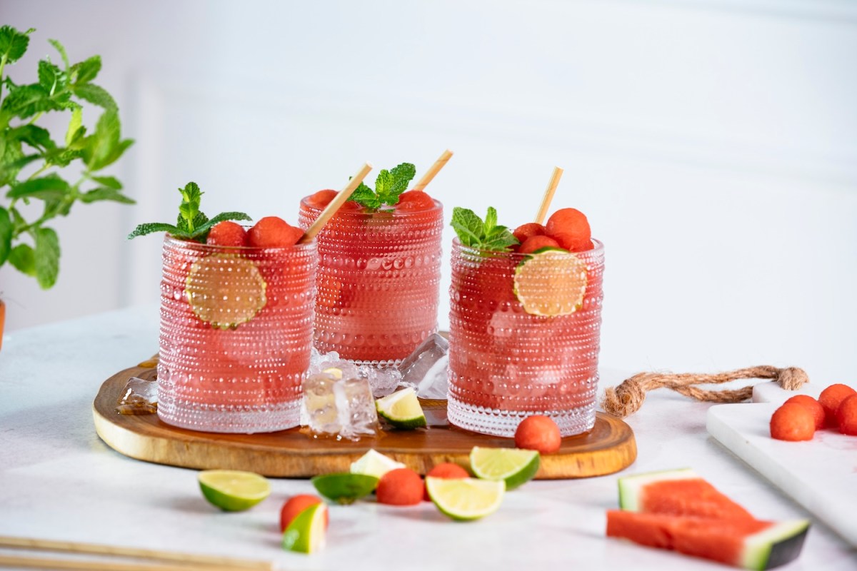 Alkoholfreier Erdbeer-Cocktail.