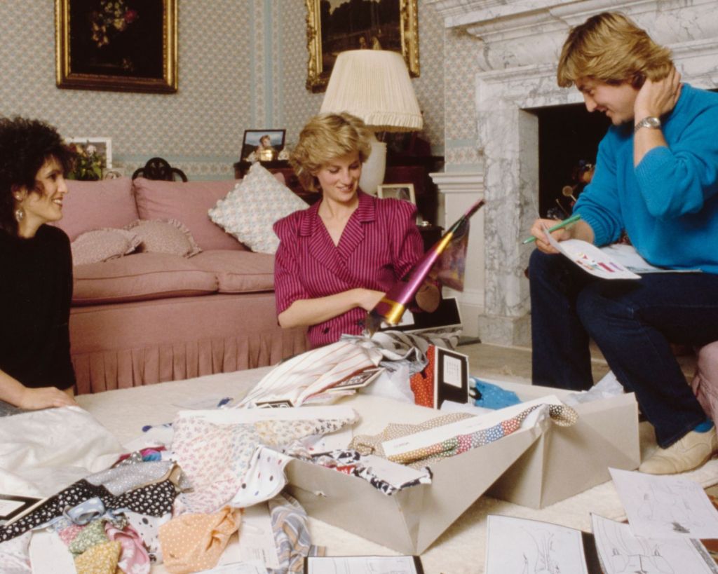 Prinzessin Diana als Modedesignerin.