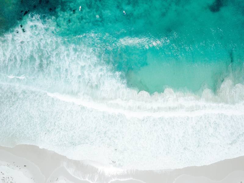 Die weißesten Strände der Welt.