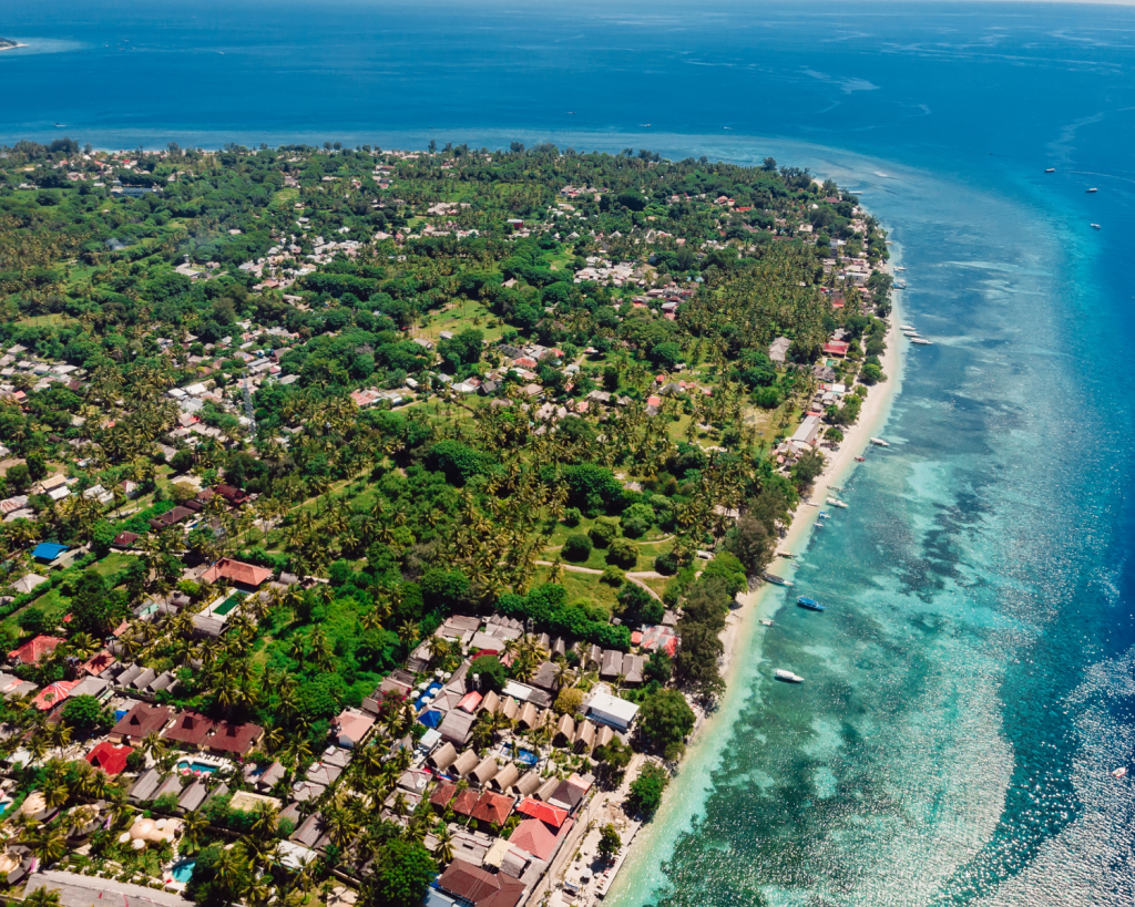 Gili Air ist die zweitgr&ouml;&szlig;te Insel der Gili-Inseln. Sie liegt vor der K&uuml;ste von Lombock in Indonesien.