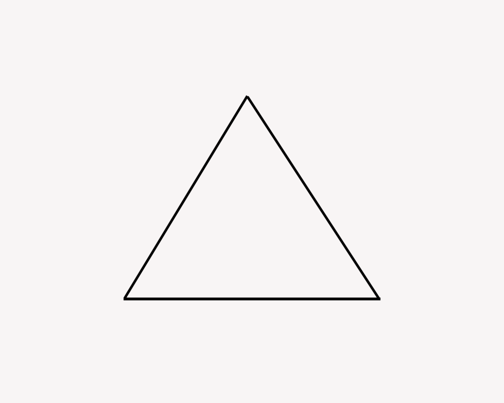 Ein Dreieck soll auf einen Haushalt hinweisen, in dem eine Frau alleine wohnt.